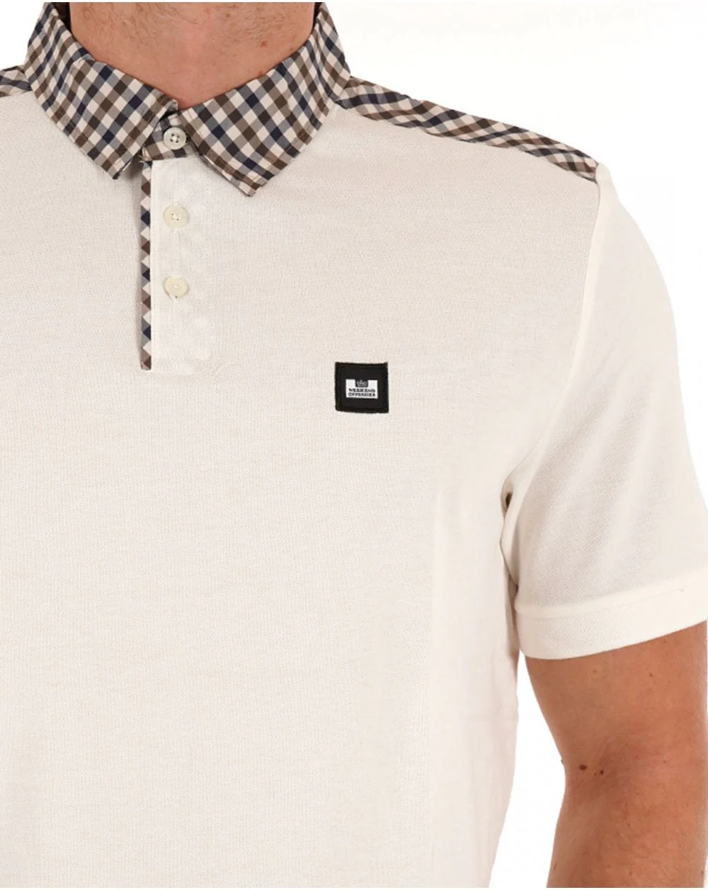 Weekend Offender Costa Polo Shirt Off White - Image 2