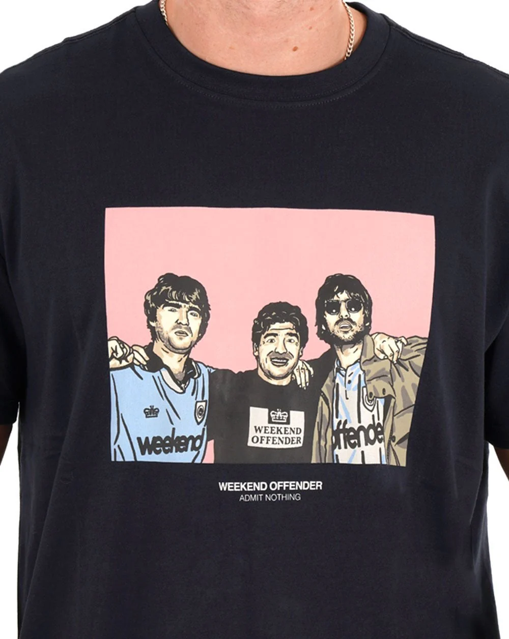 Weekend Offender Diego & Friends Tee Navy - Image 2