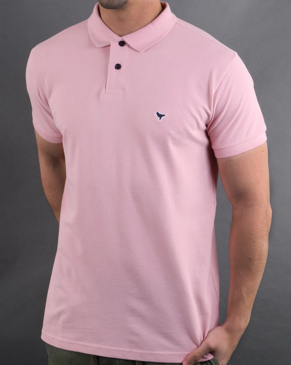 Weekend Offender Dove Polo Shirt Rose - Image 2