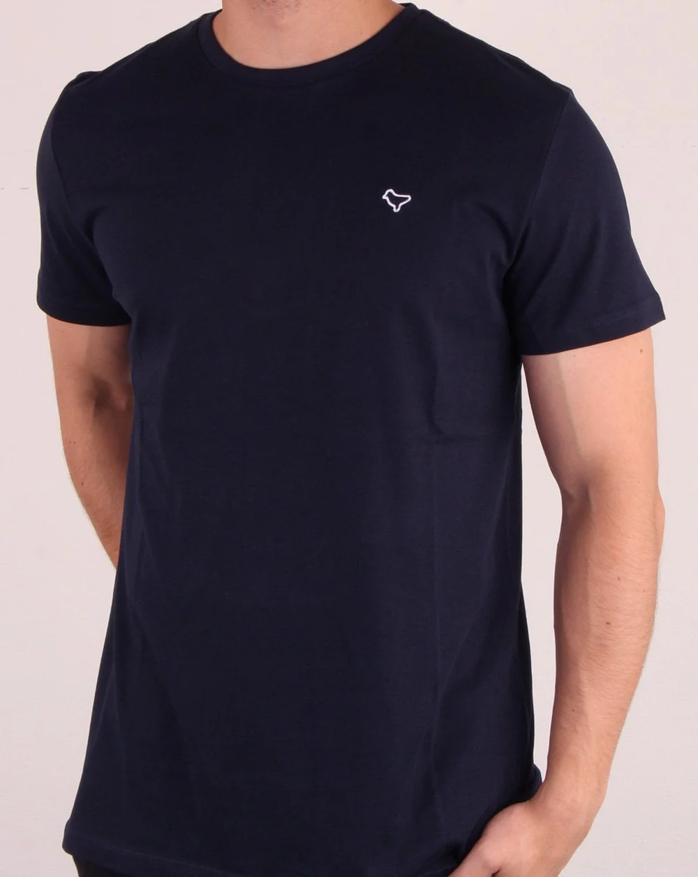 Weekend Offender Dove T-shirt Navy - Image 2