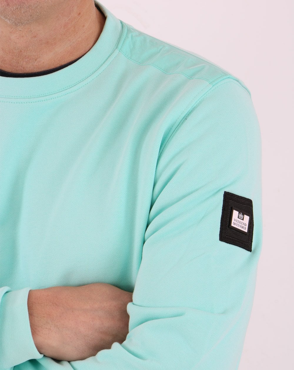 Weekend Offender F Bomb Sweatshirt Aqua - Image 2