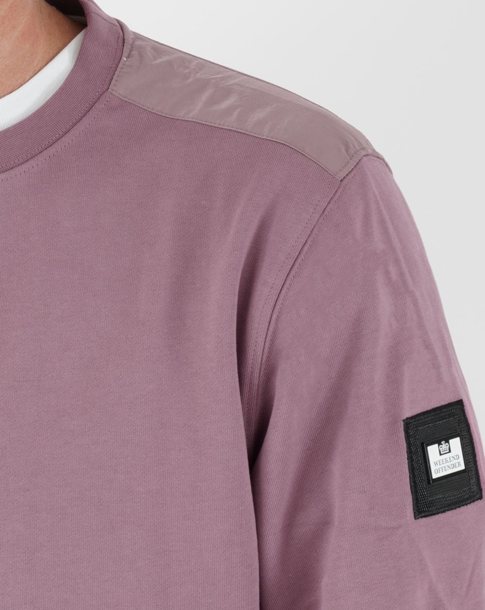 Weekend Offender F Bomb Sweatshirt Dusky Mauve - Image 2