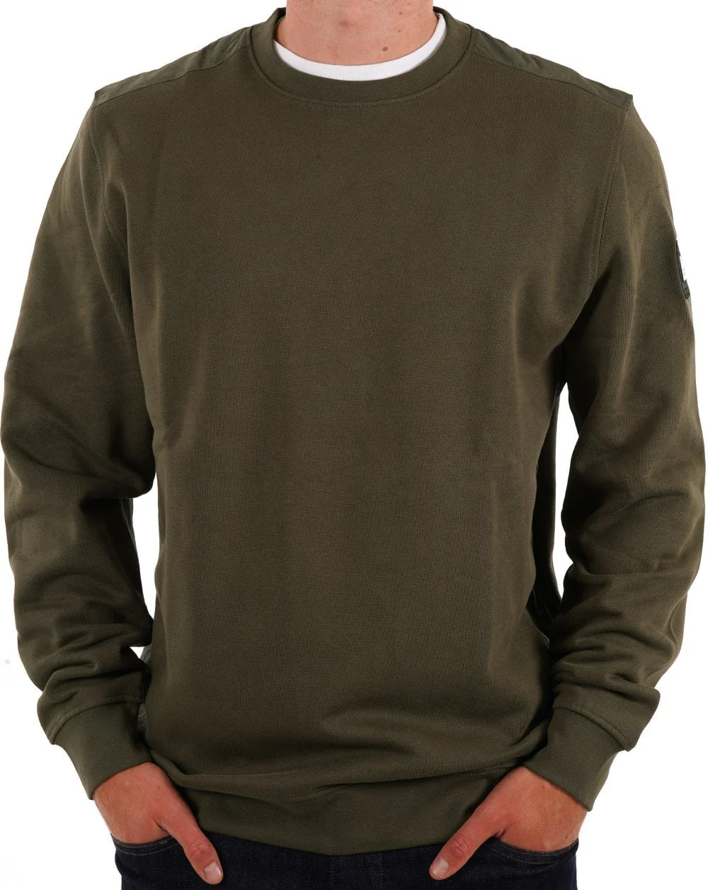Weekend Offender F Bomb Sweatshirt Khaki Green