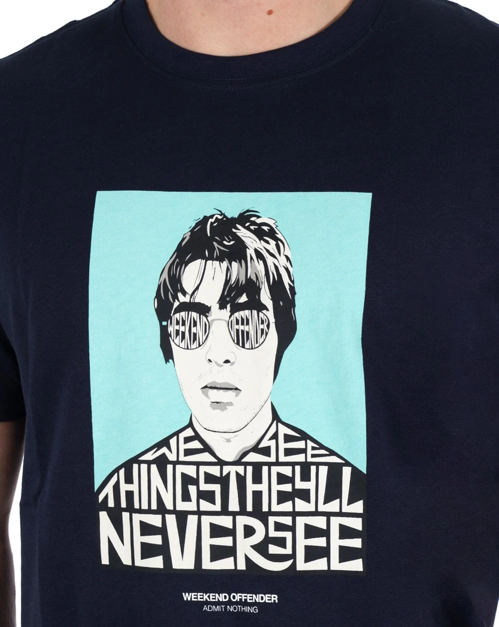 Weekend Offender Forever T-shirt Navy - Image 2