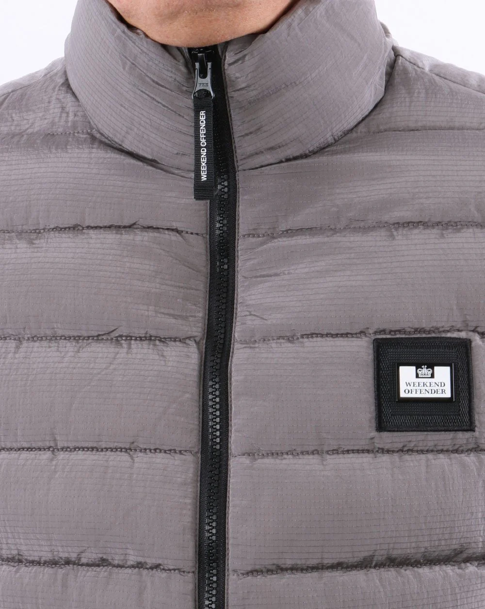 Weekend Offender Gacha Gilet Metallic Grey - Image 2