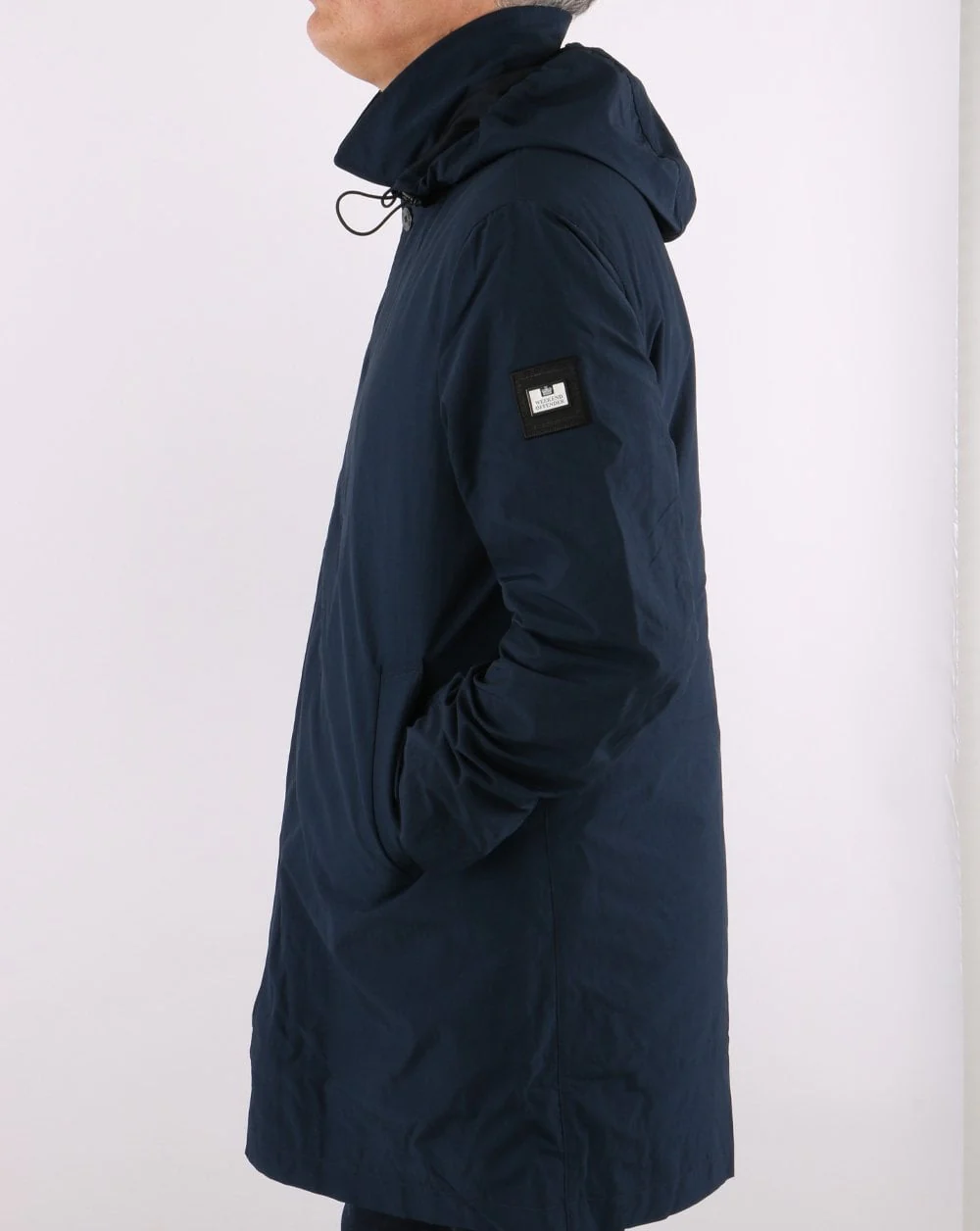 Weekend Offender Hooded Mac Navy - Image 5