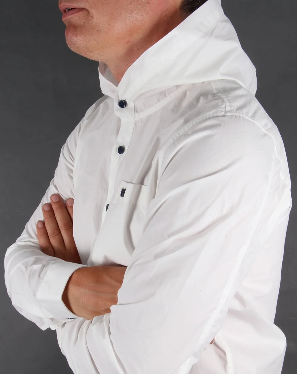 Weekend Offender Hooded Shirt White - Image 3