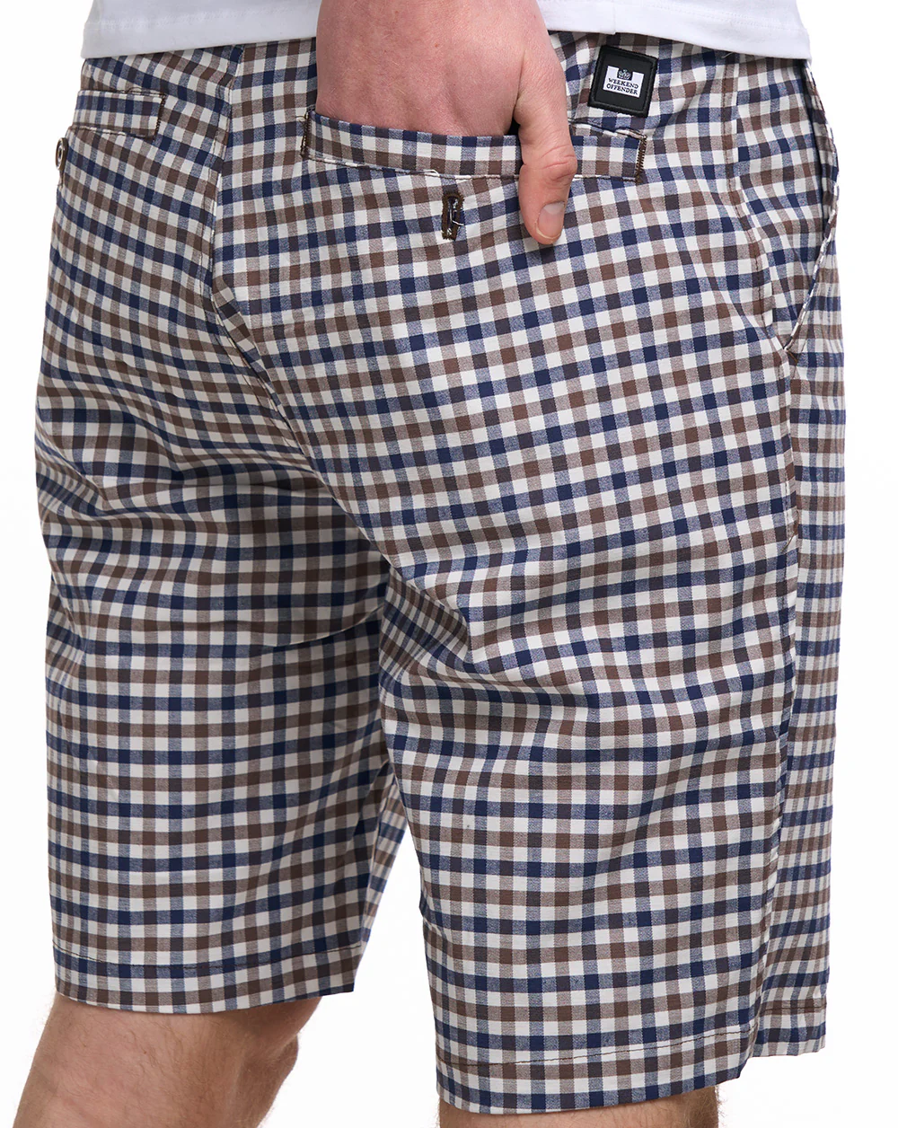 Weekend Offender Ivan Check Shorts Mid House Check - Image 2