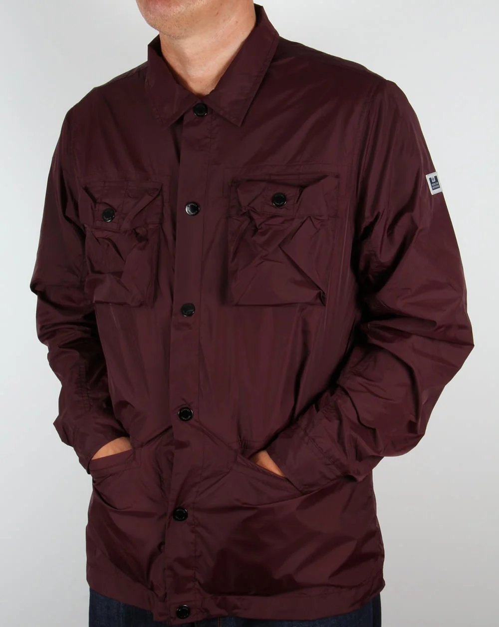 Weekend Offender Jacket Burgundy - Image 2