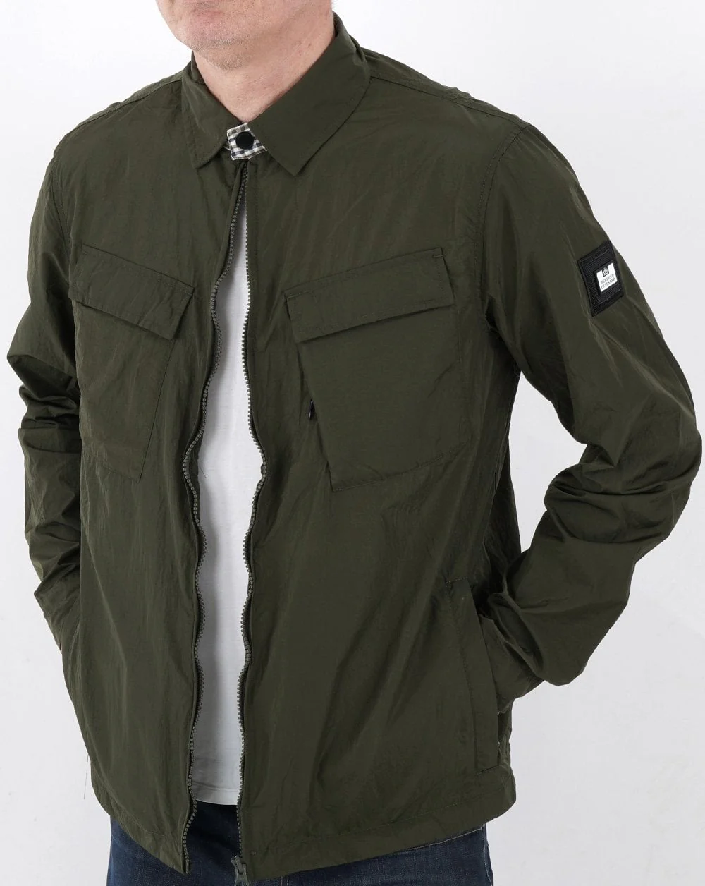 Weekend Offender Juniper Hills Overshirt Green - Image 4