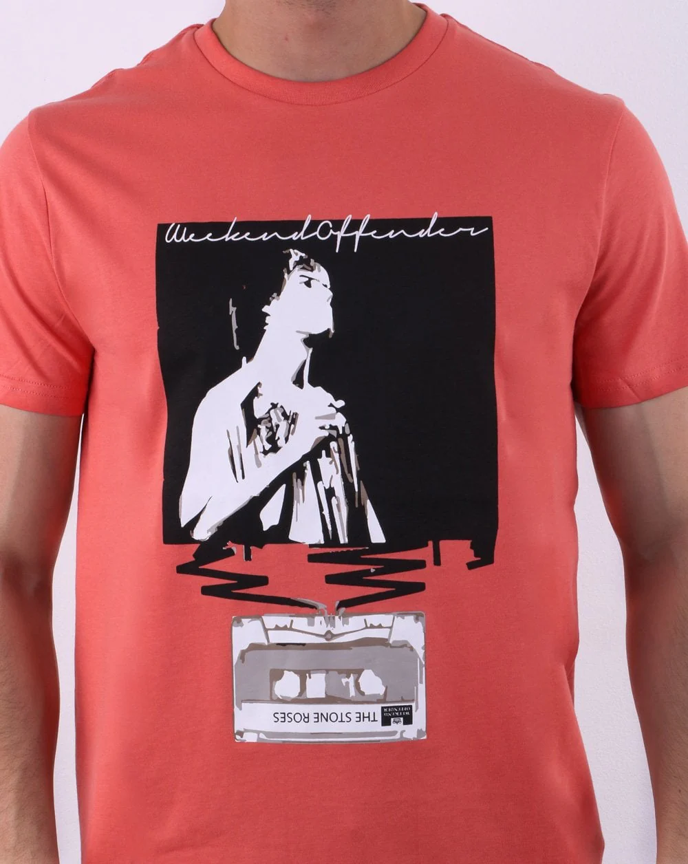 Weekend Offender King Monkey T-shirt Coral - Image 3