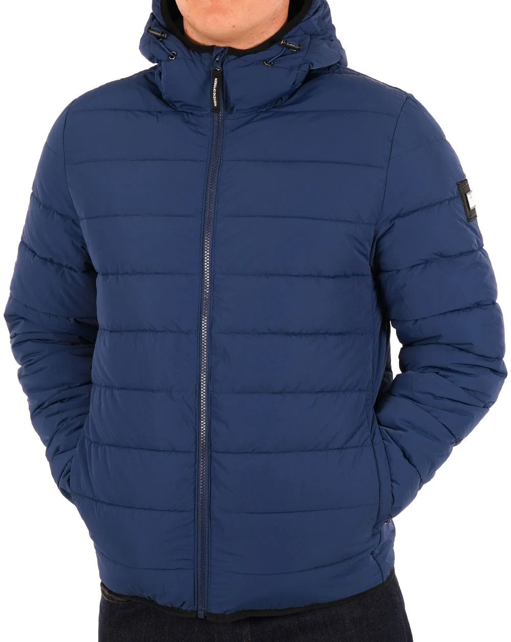 Weekend Offender La Guardia Padded Jacket Petrol Blue - Image 3