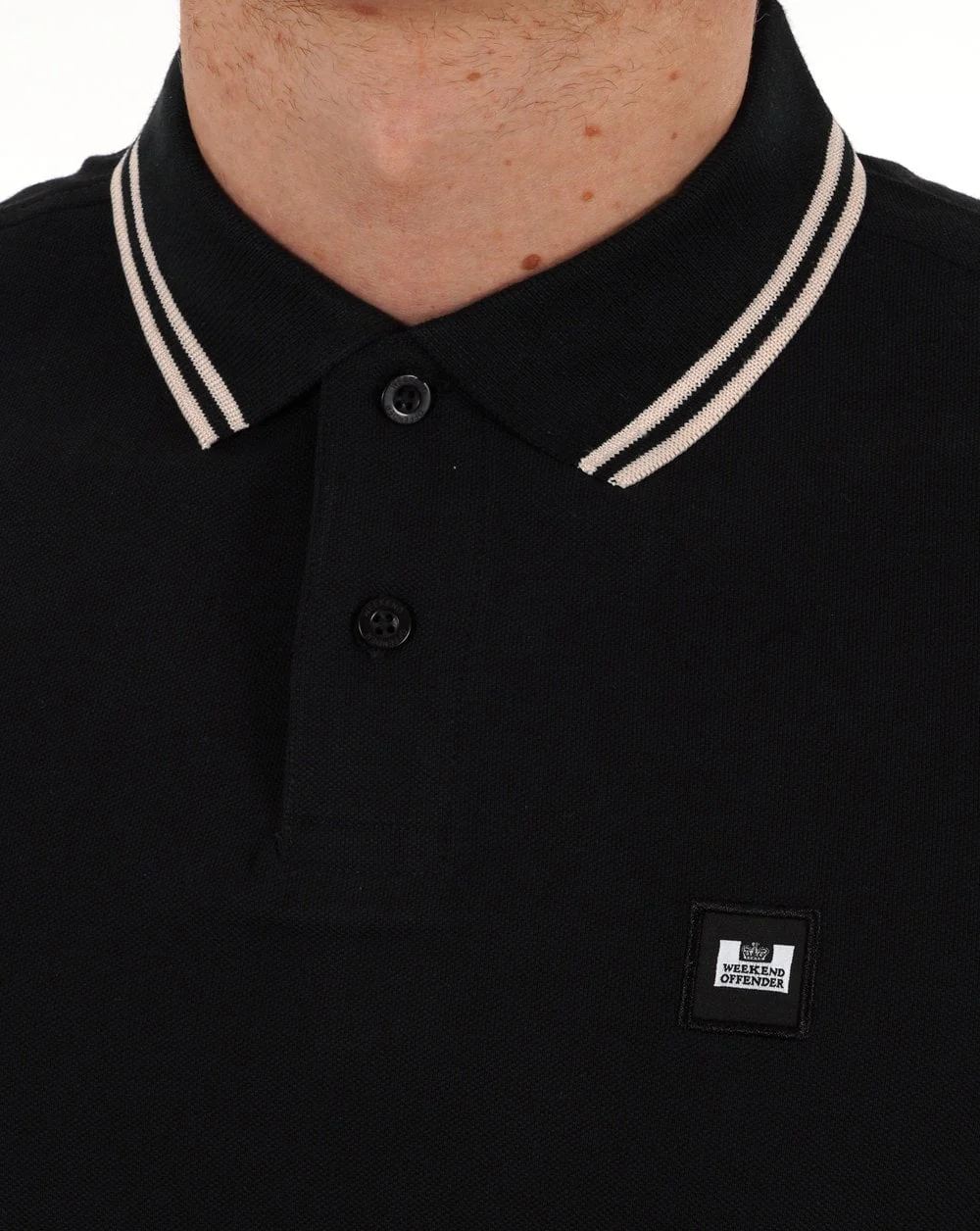 Weekend Offender Levanto Polo Shirt Black - Image 2
