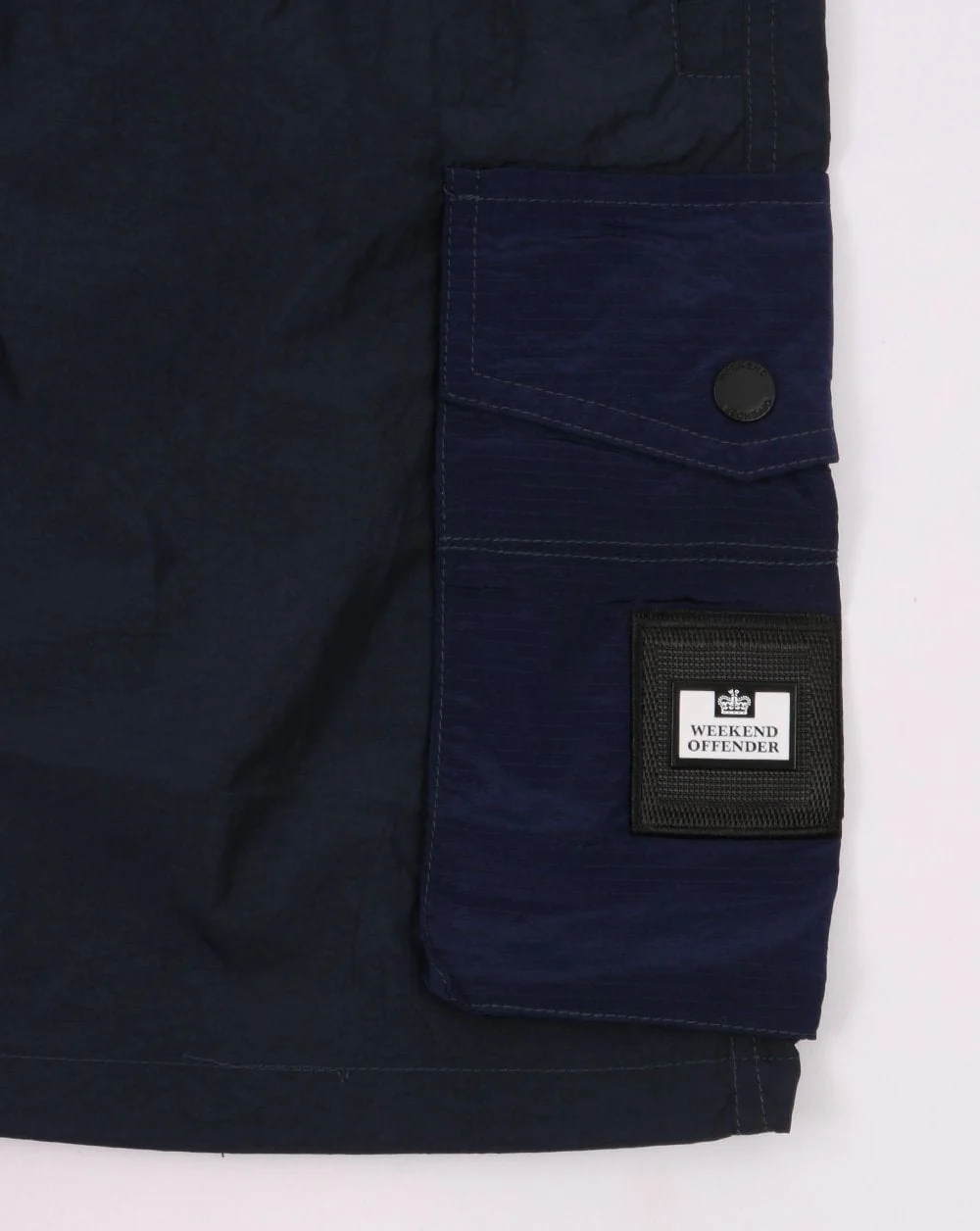 Weekend Offender Malmock Shorts Navy - Image 3