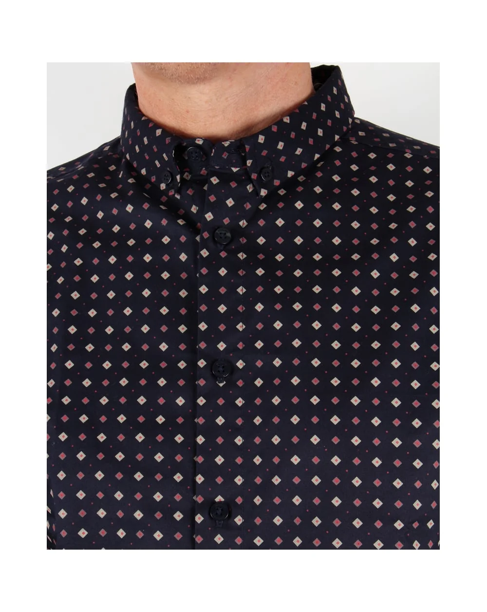 Weekend Offender Masaya Shirt Navy - Image 3