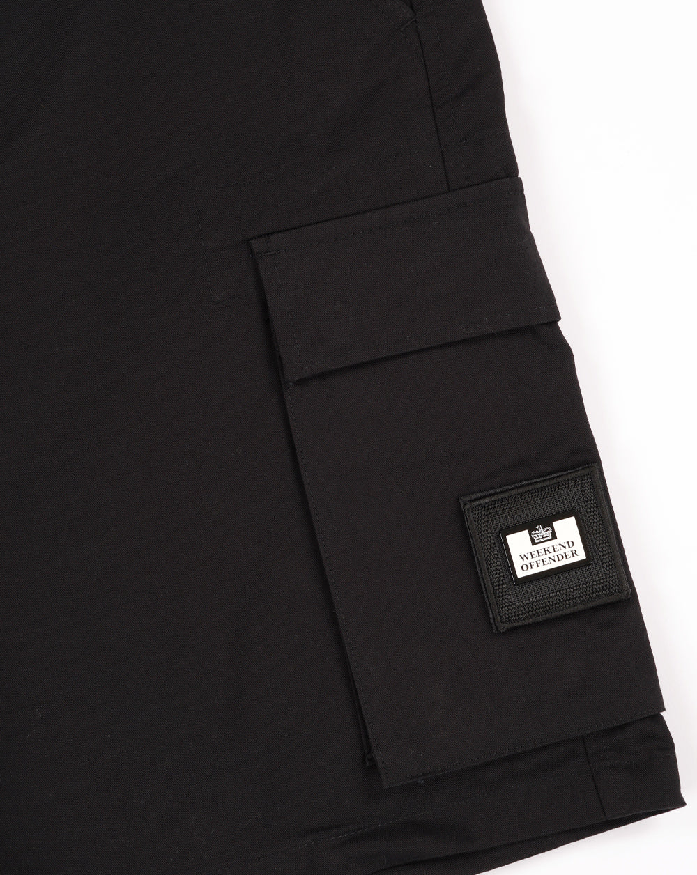 Weekend Offender Cargo Shorts Black - Image 3