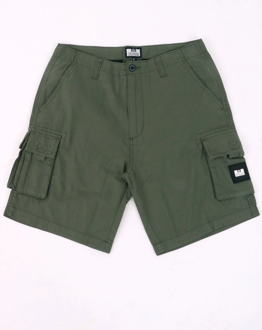 Weekend Offender Mascia Cargo Shorts Dark Green - Image 2