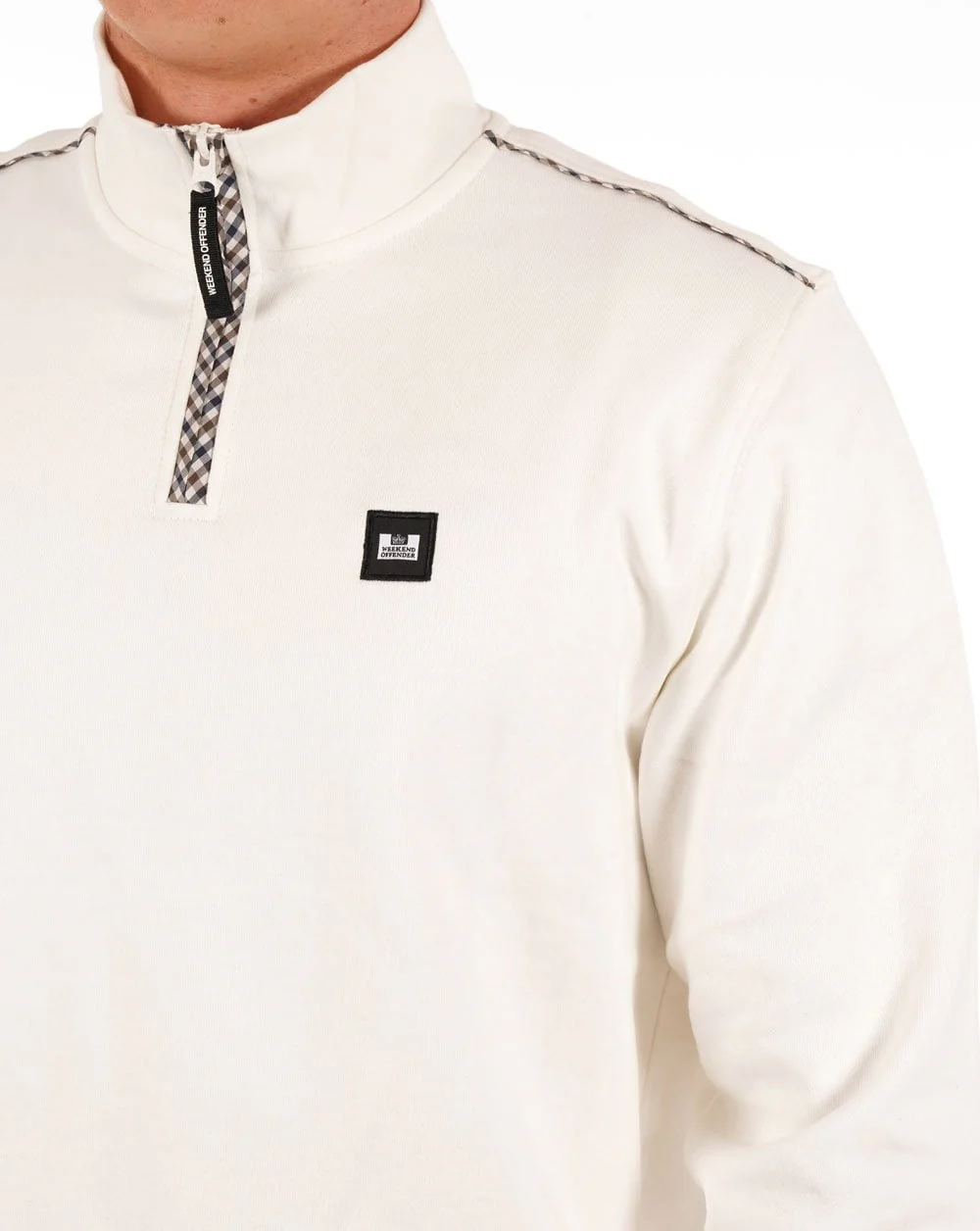 Weekend Offender Matisa Quarter Zip Sweatshirt Winter White - Image 2