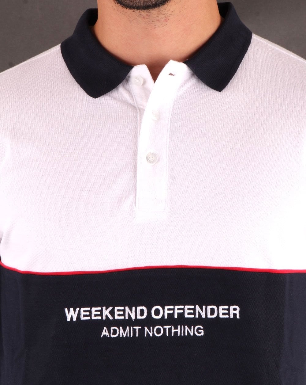 Weekend Offender Merida Polo Shirt White - Image 3