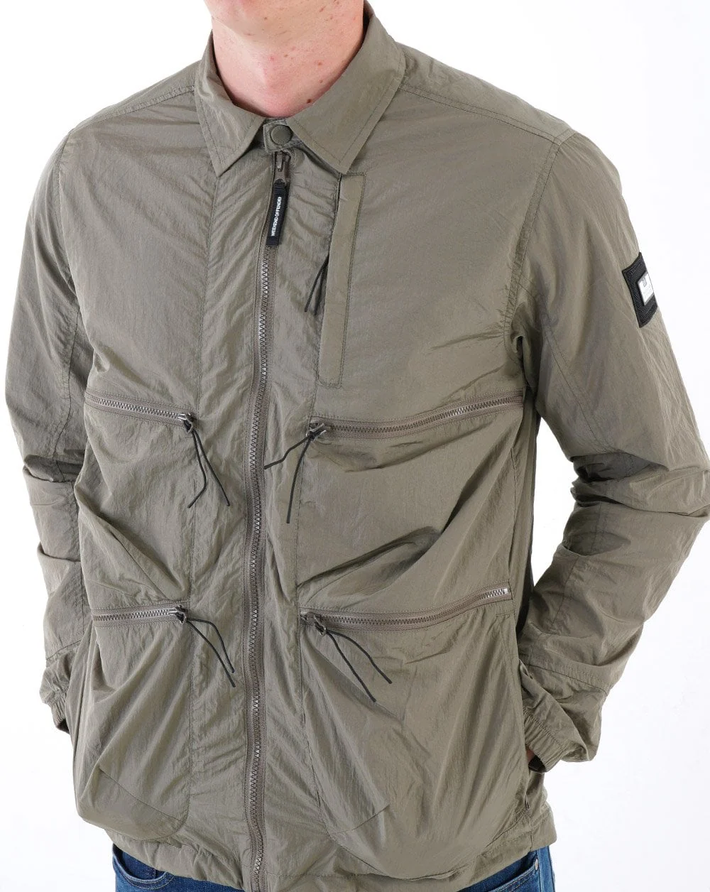 Weekend Offender Montreal Overshirt Grey - Image 3