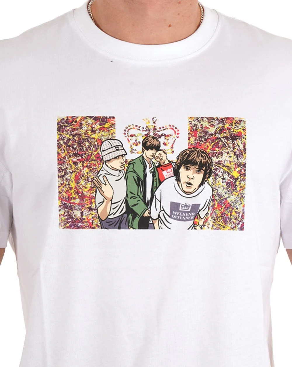 Weekend Offender Number 5 T Shirt White - Image 2