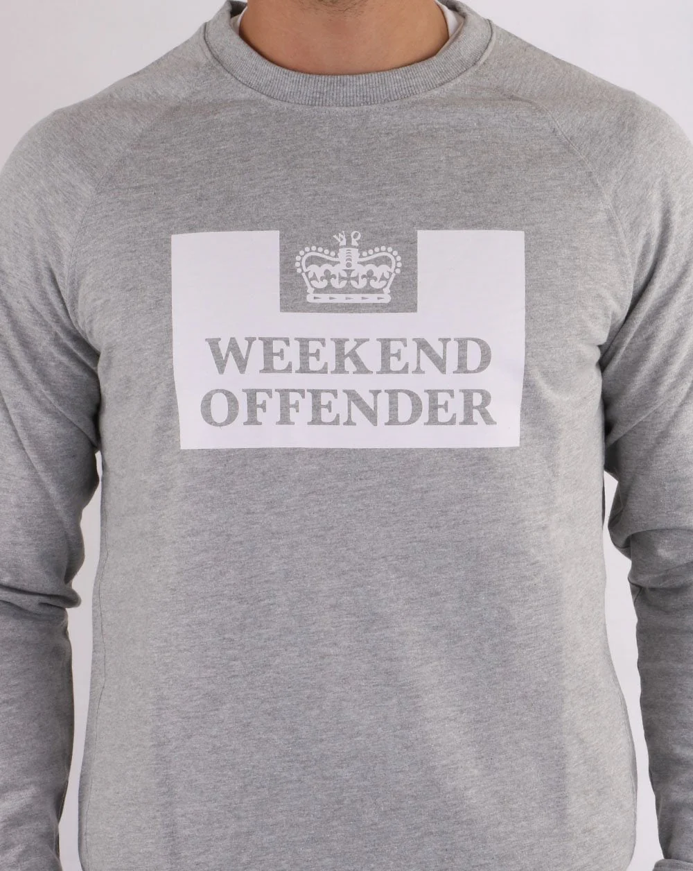 Weekend Offender Penitentiary Sweatshirt Grey Marl - Image 2