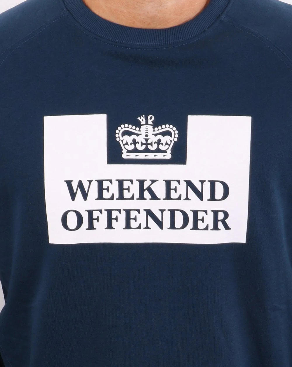 Weekend Offender Pentitentiary Crew Sweatshirt Blue Steel - Image 3