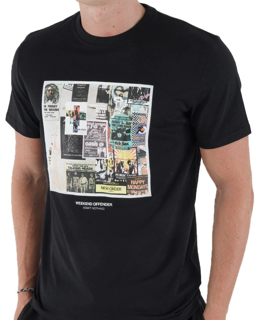 Weekend Offender Posters T-shirt Black - Image 3