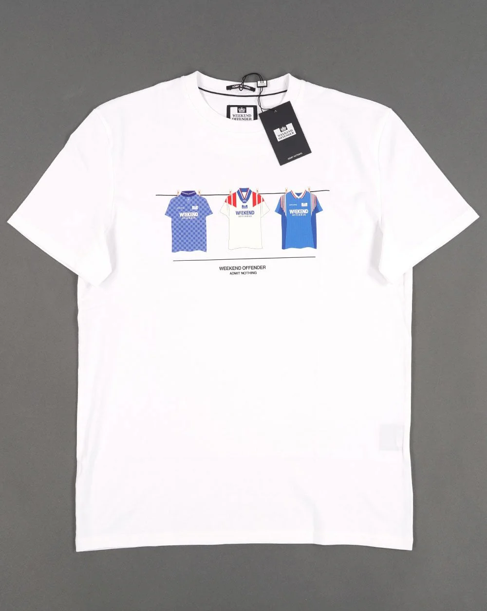 Weekend Offender Rangers T-shirt White/Blue - Image 2
