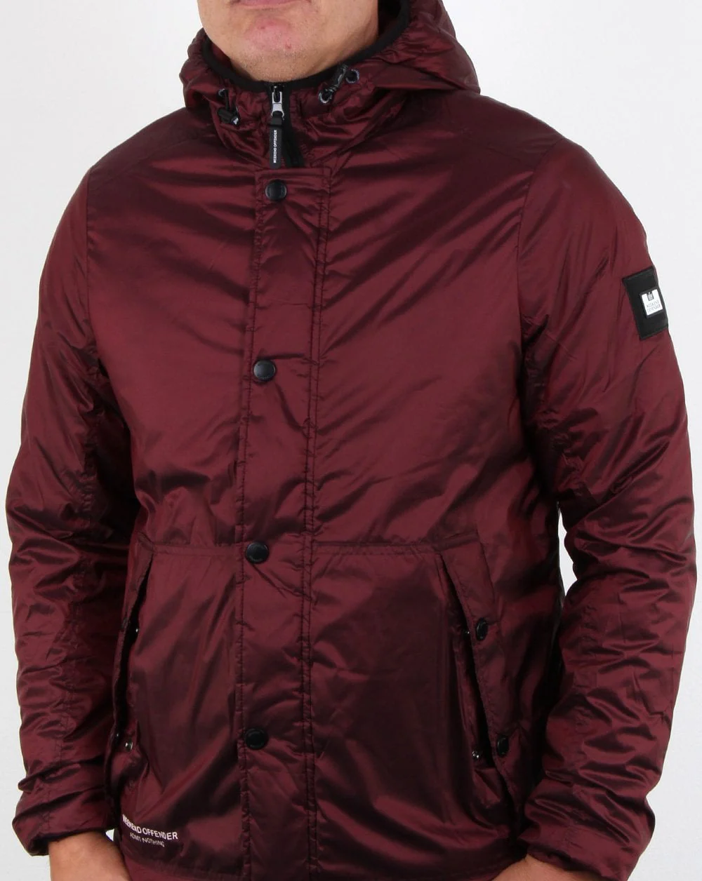Weekend Offender Robinson Jacket Burgundy - Image 2