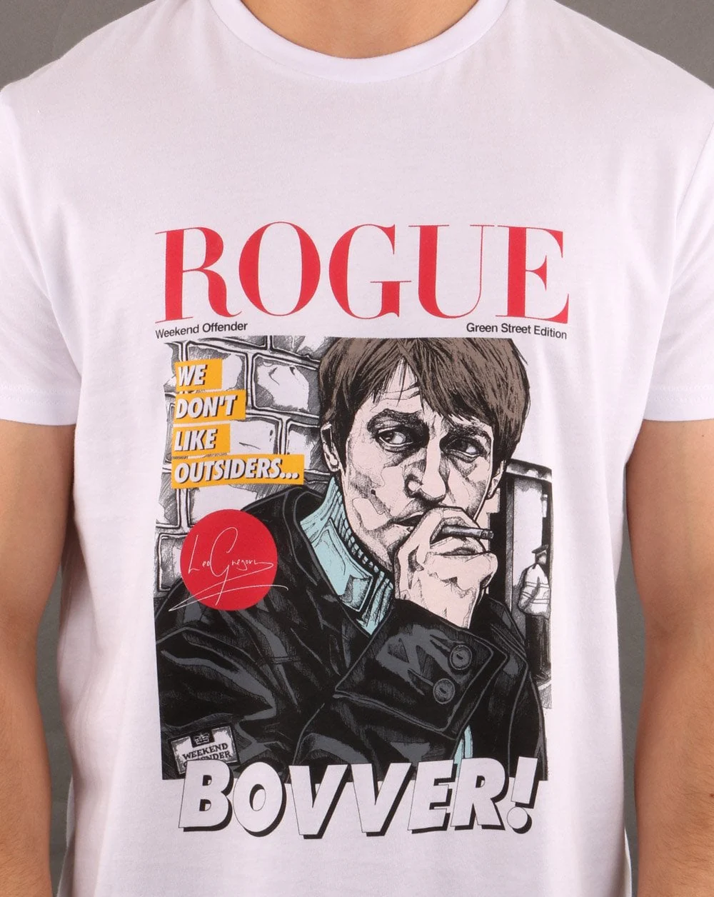 Weekend Offender Rogue Bovver T-shirt White - Image 2