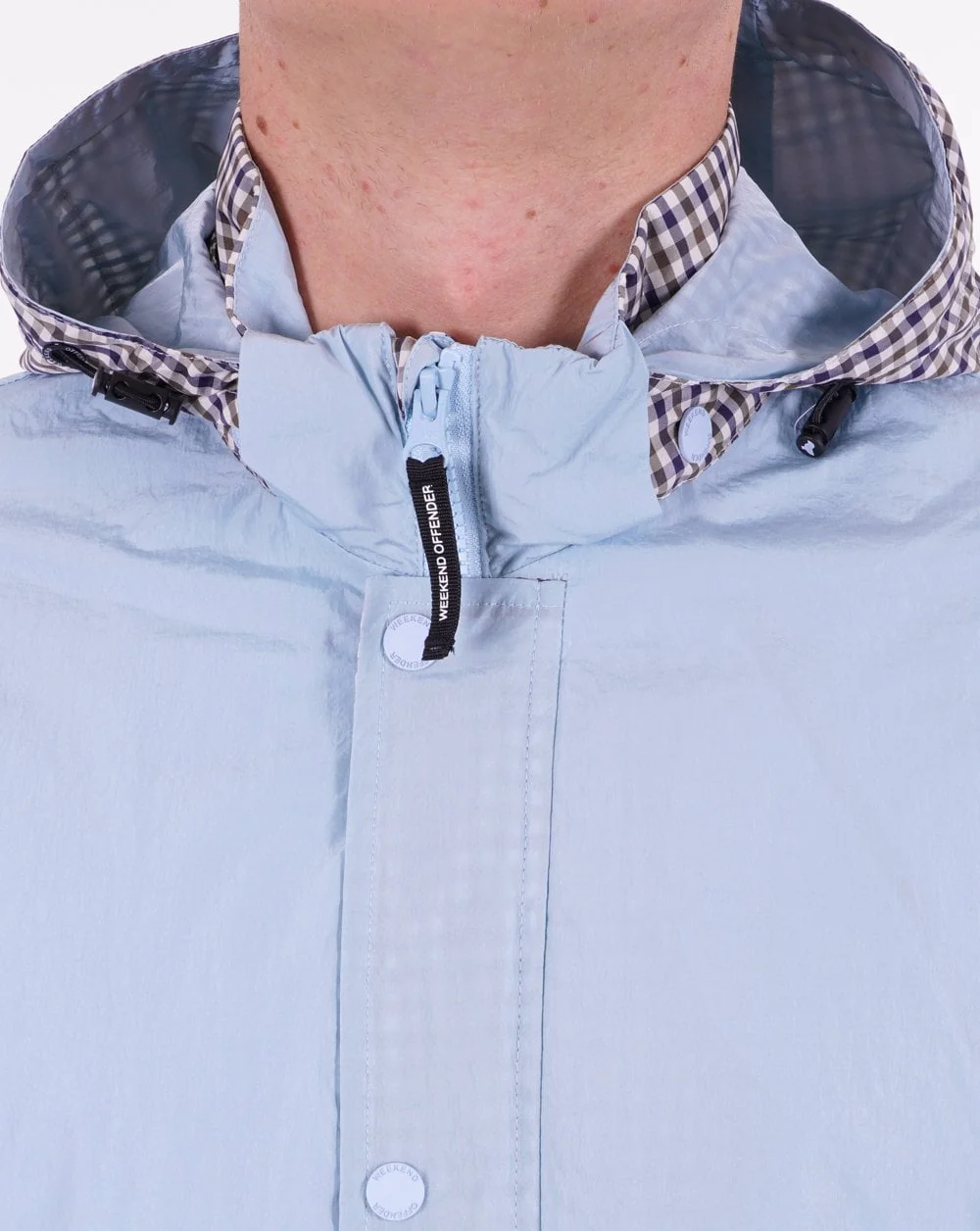 Weekend Offender Saunders Jacket Sky Blue - Image 3
