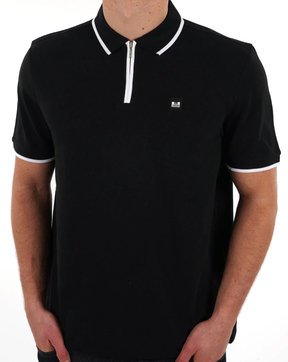 Weekend Offender Shore Polo Black/White - Image 2