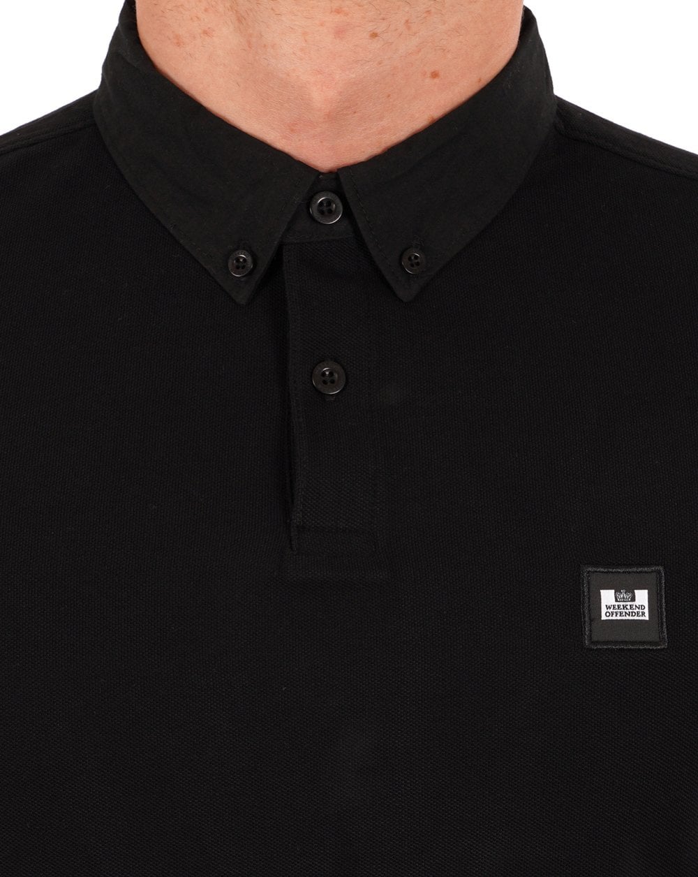 Weekend Offender Smarter Polo Shirt Black - Image 2