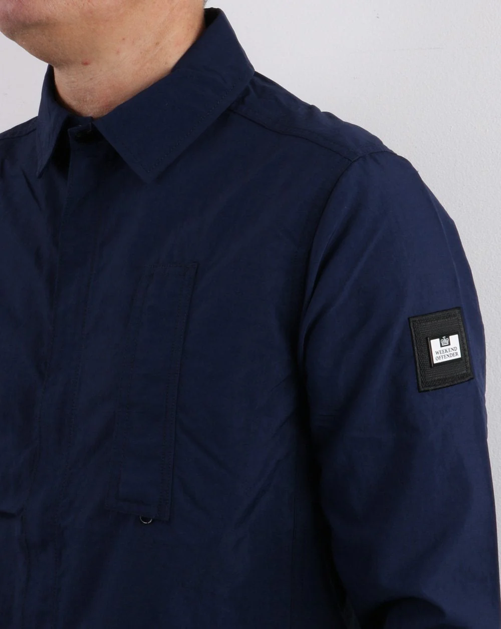 Weekend Offender Sorvino Overshirt Navy - Image 2