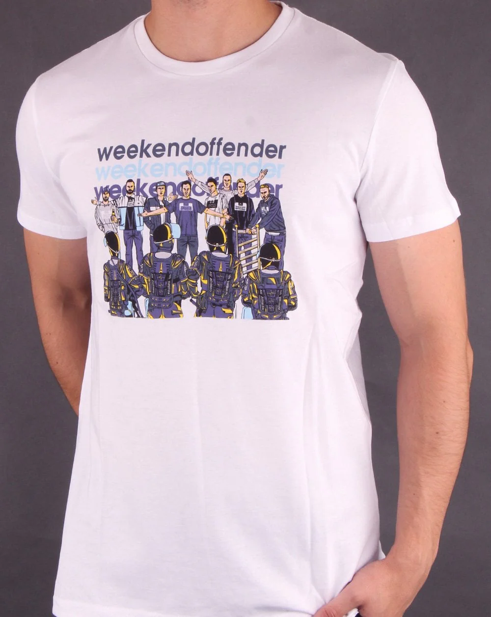 Weekend Offender Stand Off T-shirt White - Image 2