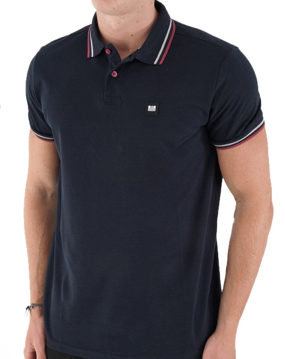 Weekend Offender Sydney Polo Shirt Navy - Image 3