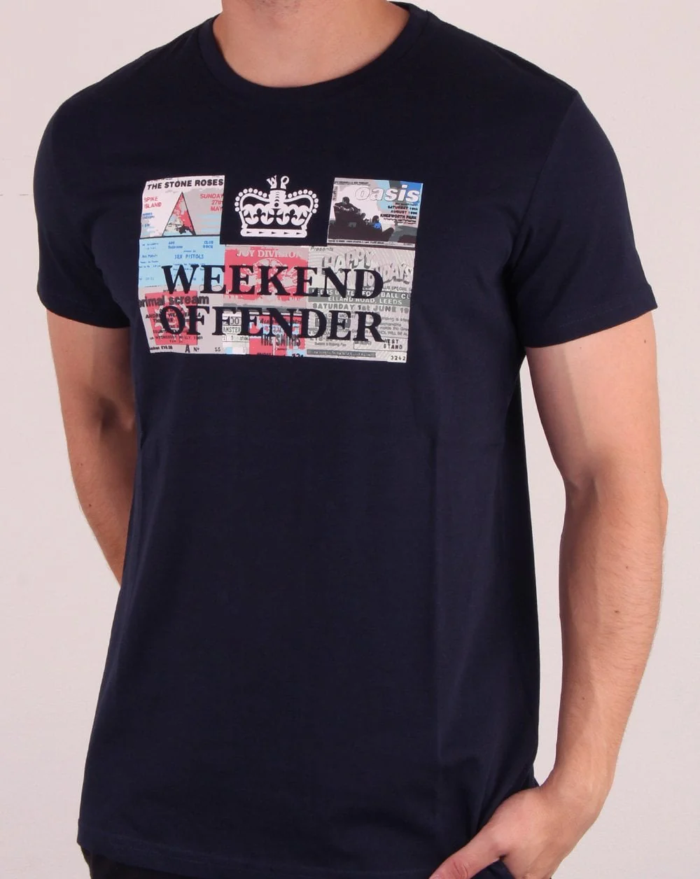 Weekend Offender Tickets T-shirt Navy - Image 2