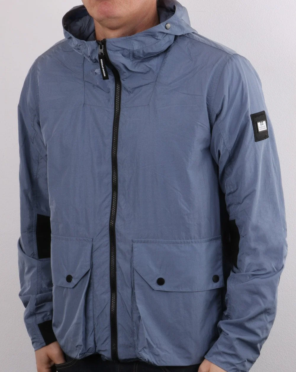 Weekend Offender Valencia Jacket Steel Blue - Image 3