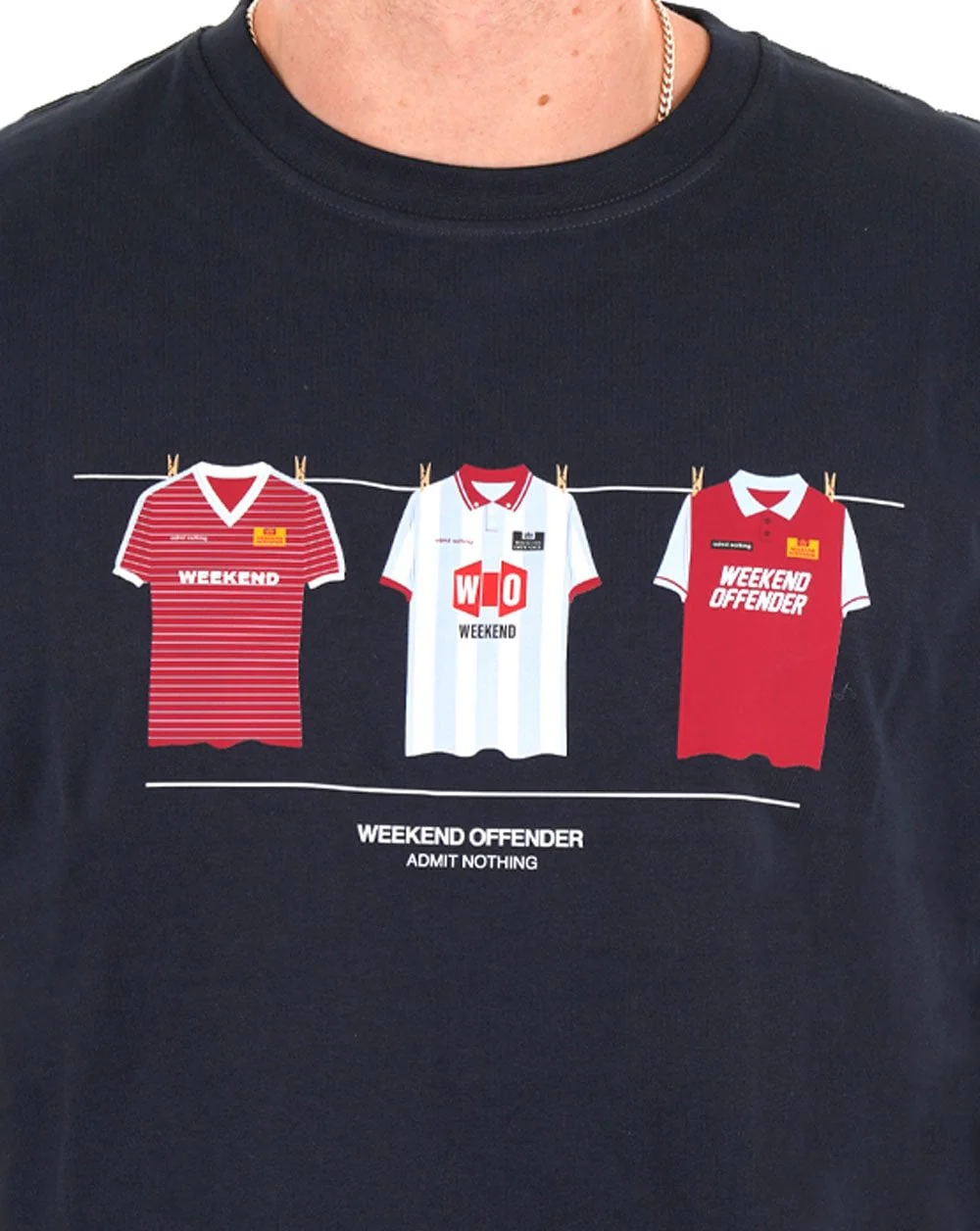 Weekend Offender West Ham Kits T Shirt Navy - Image 2
